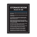 Picture of ITEM A23 - STORAGE ROOM RULES