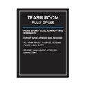 Picture of ITEM A26 - TRASH ROOM RULES